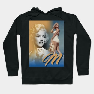 Marilyn Blue & Gold Hoodie